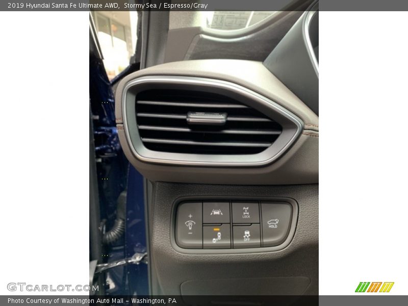 Stormy Sea / Espresso/Gray 2019 Hyundai Santa Fe Ultimate AWD