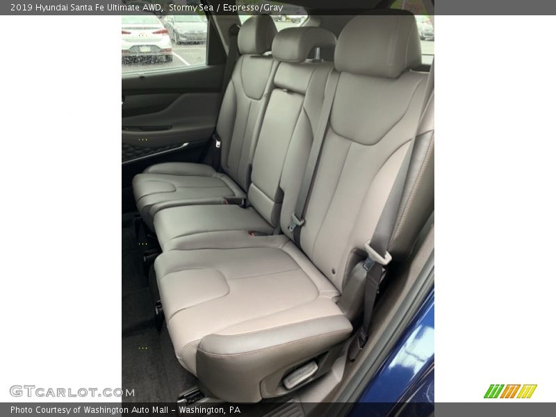 Stormy Sea / Espresso/Gray 2019 Hyundai Santa Fe Ultimate AWD