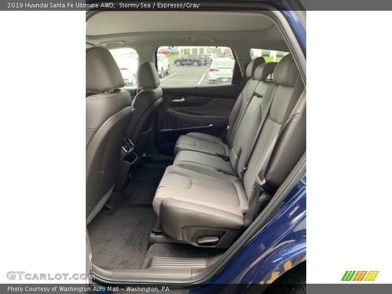 Stormy Sea / Espresso/Gray 2019 Hyundai Santa Fe Ultimate AWD