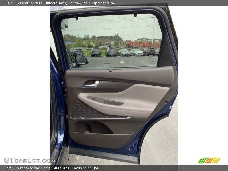 Stormy Sea / Espresso/Gray 2019 Hyundai Santa Fe Ultimate AWD