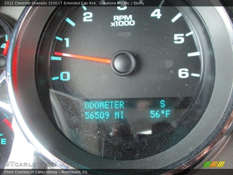 Graystone Metallic / Ebony 2012 Chevrolet Silverado 1500 LT Extended Cab 4x4