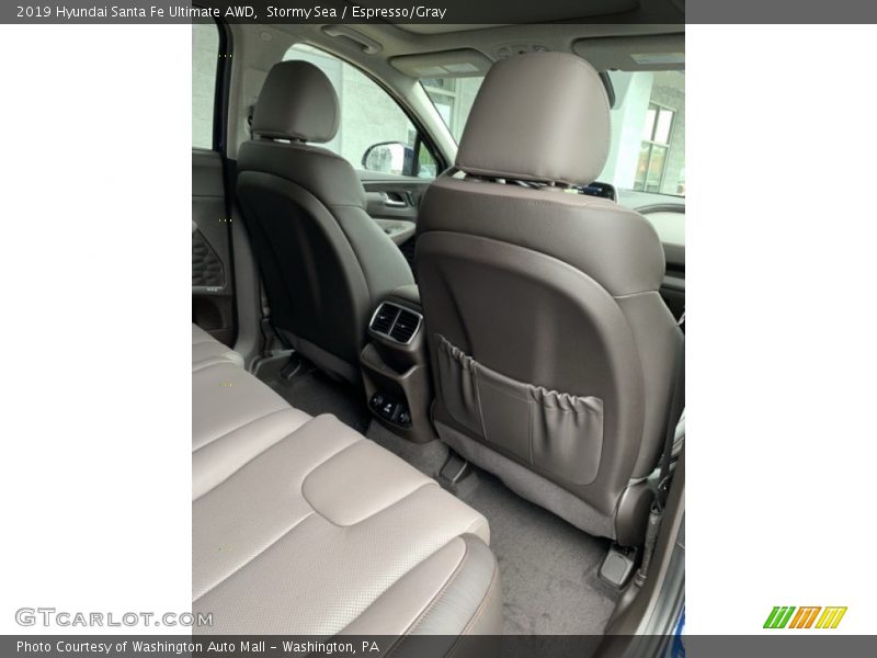 Stormy Sea / Espresso/Gray 2019 Hyundai Santa Fe Ultimate AWD