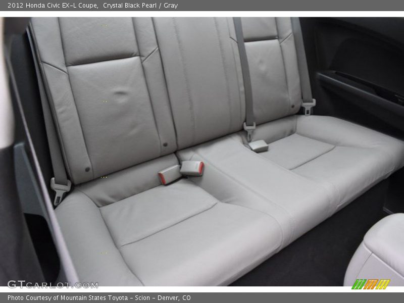 Crystal Black Pearl / Gray 2012 Honda Civic EX-L Coupe
