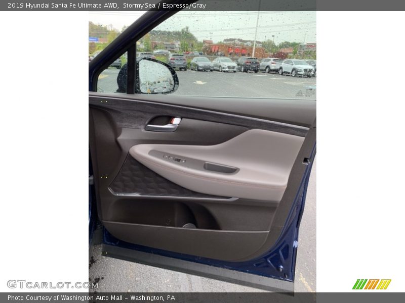 Stormy Sea / Espresso/Gray 2019 Hyundai Santa Fe Ultimate AWD