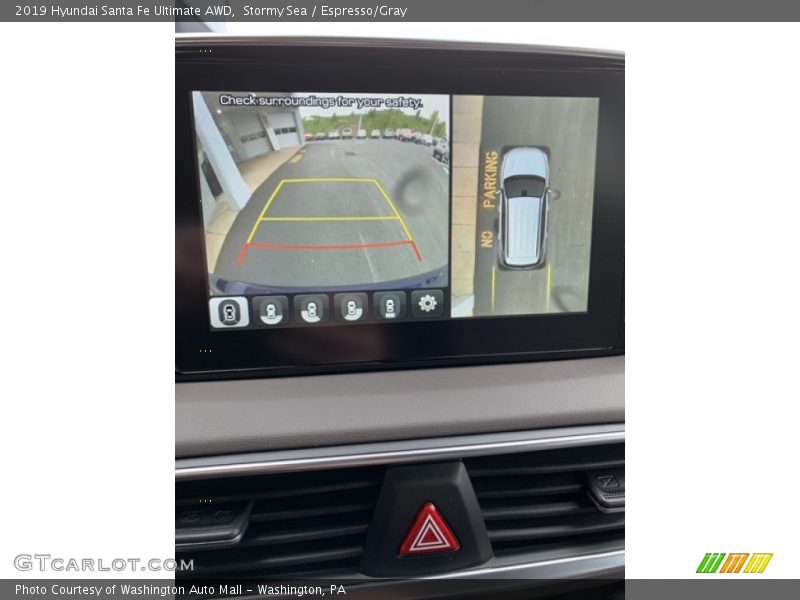 Stormy Sea / Espresso/Gray 2019 Hyundai Santa Fe Ultimate AWD