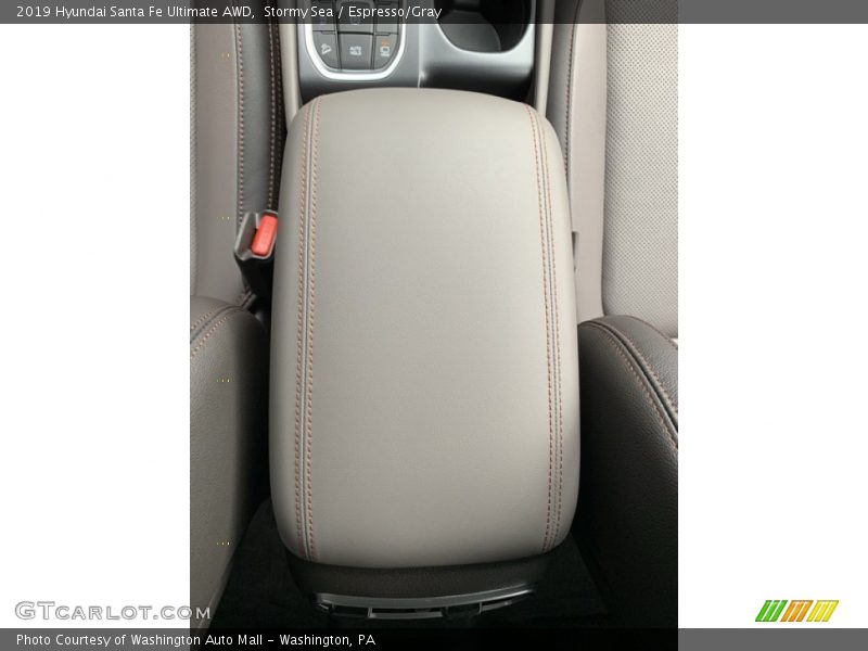 Stormy Sea / Espresso/Gray 2019 Hyundai Santa Fe Ultimate AWD