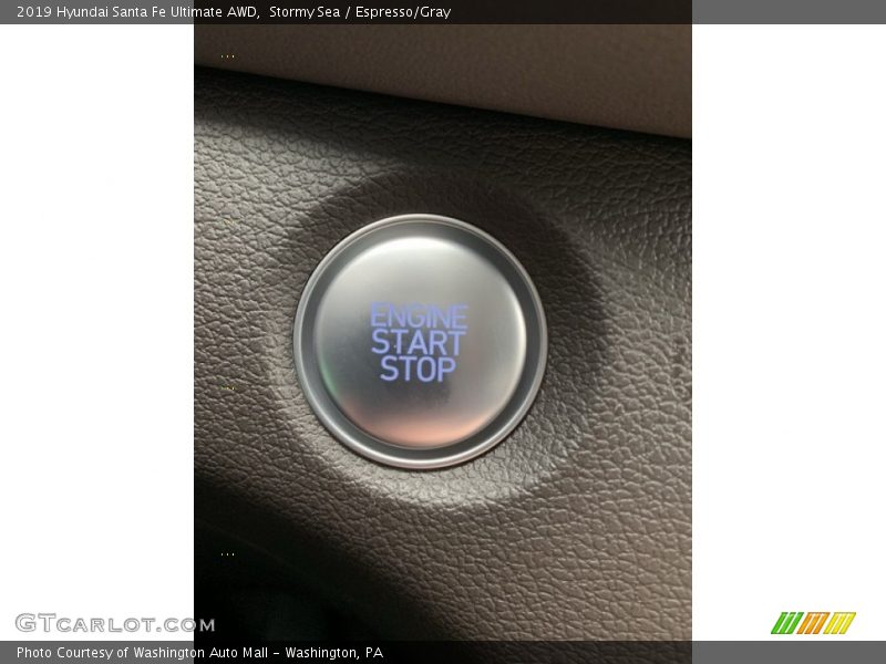 Stormy Sea / Espresso/Gray 2019 Hyundai Santa Fe Ultimate AWD