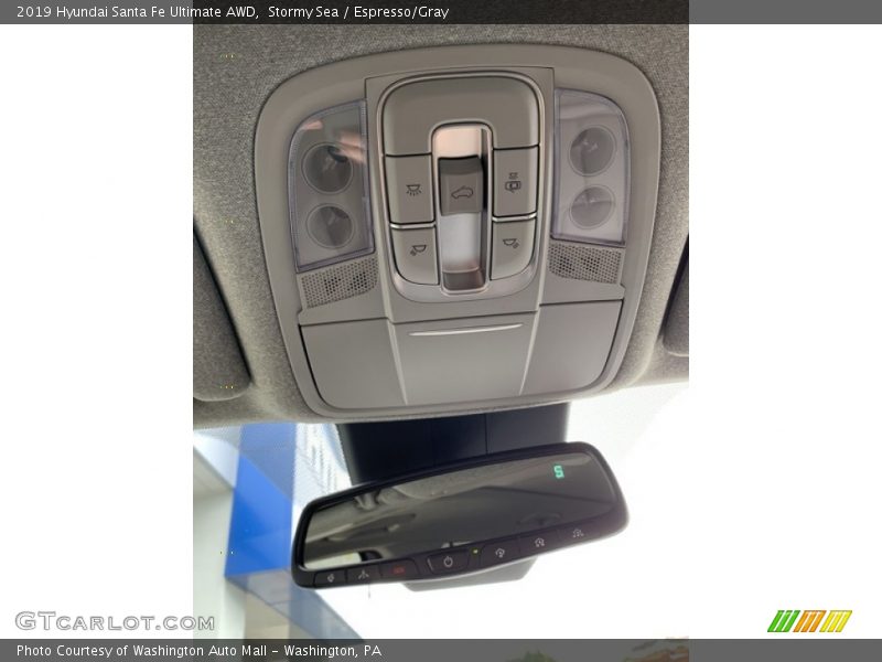 Stormy Sea / Espresso/Gray 2019 Hyundai Santa Fe Ultimate AWD