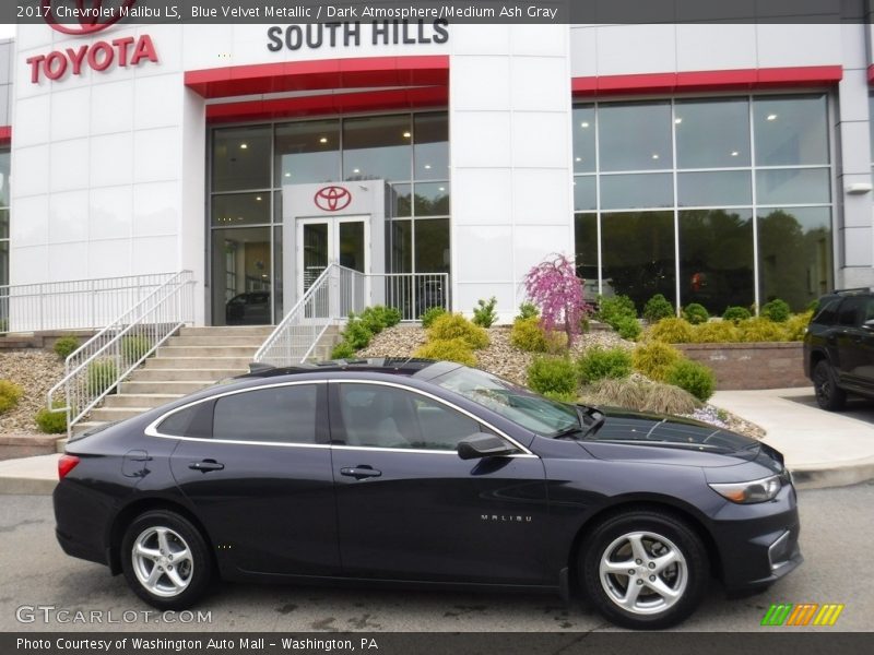 Blue Velvet Metallic / Dark Atmosphere/Medium Ash Gray 2017 Chevrolet Malibu LS