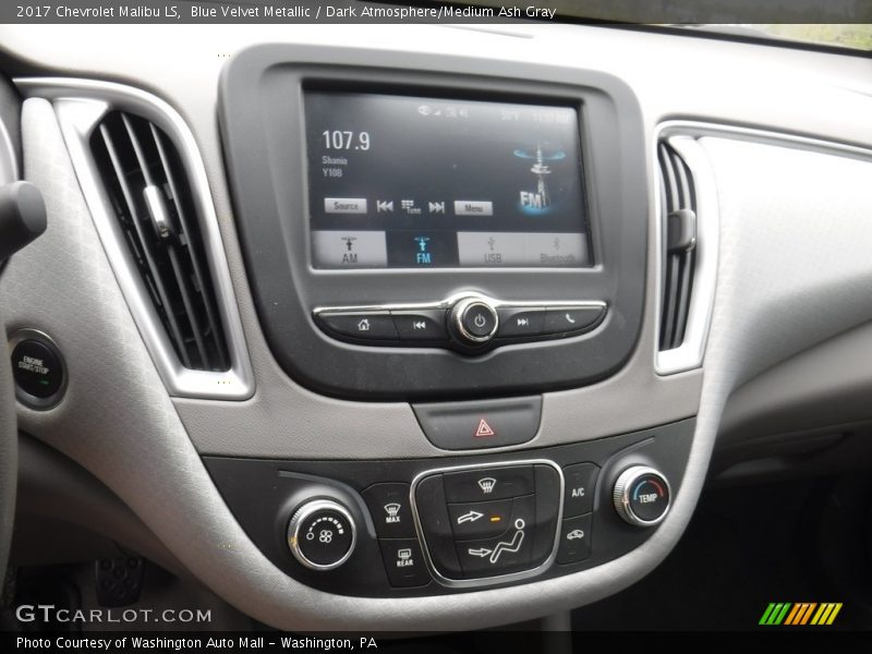 Blue Velvet Metallic / Dark Atmosphere/Medium Ash Gray 2017 Chevrolet Malibu LS