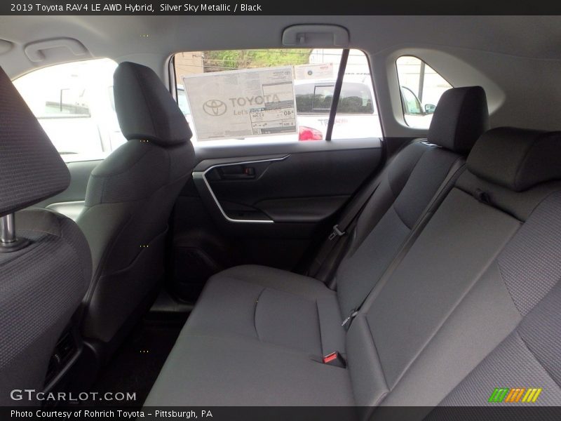 Rear Seat of 2019 RAV4 LE AWD Hybrid