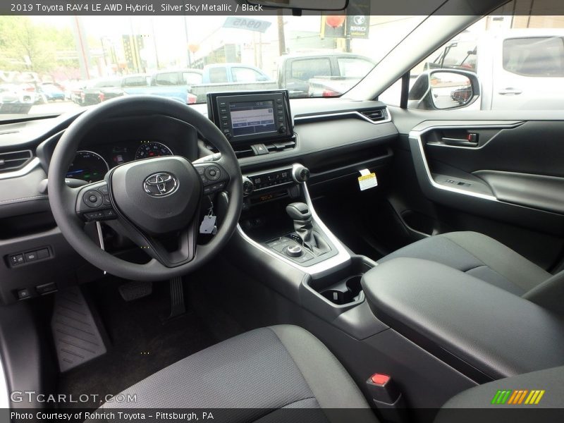 Front Seat of 2019 RAV4 LE AWD Hybrid