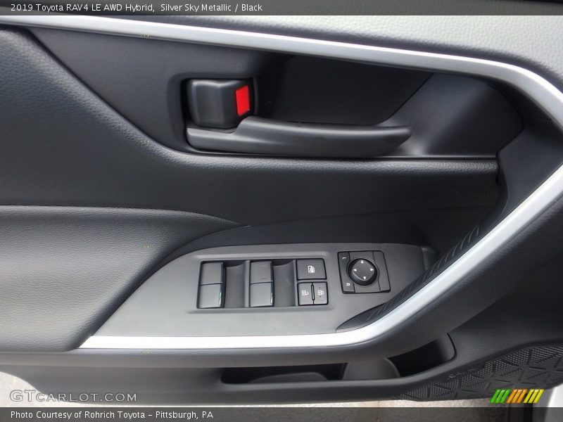 Door Panel of 2019 RAV4 LE AWD Hybrid