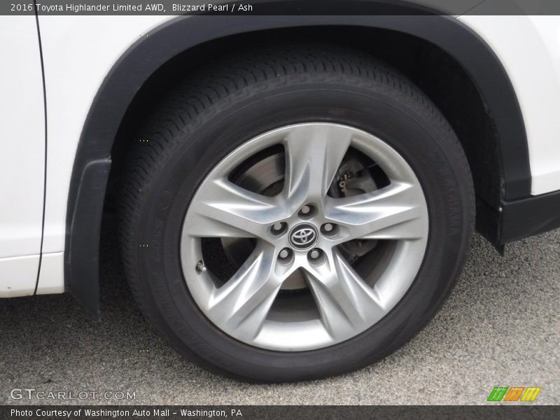 Blizzard Pearl / Ash 2016 Toyota Highlander Limited AWD