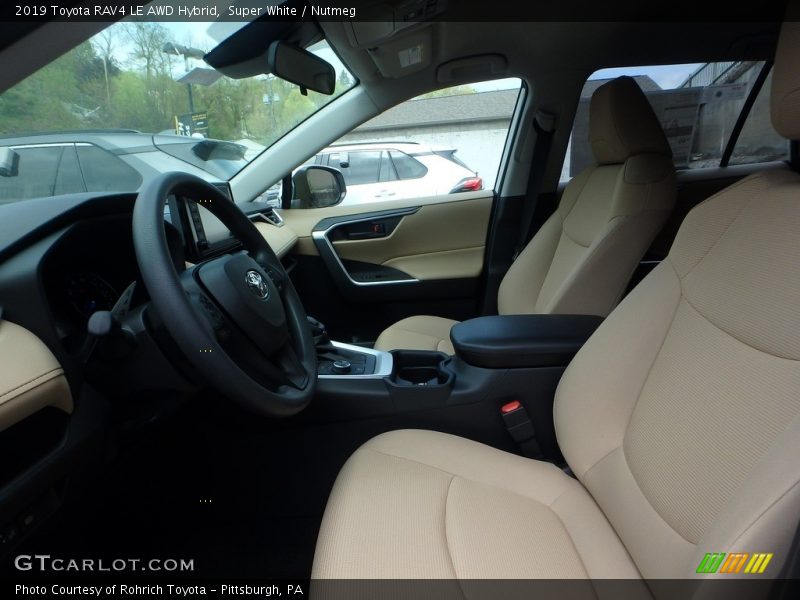 Front Seat of 2019 RAV4 LE AWD Hybrid