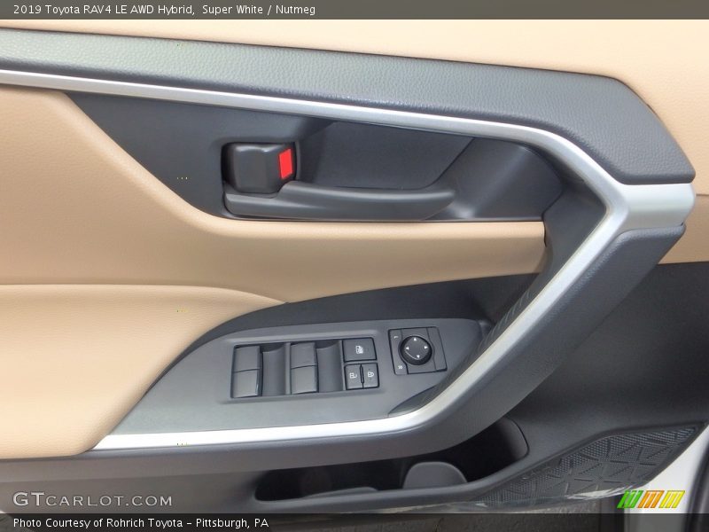 Door Panel of 2019 RAV4 LE AWD Hybrid