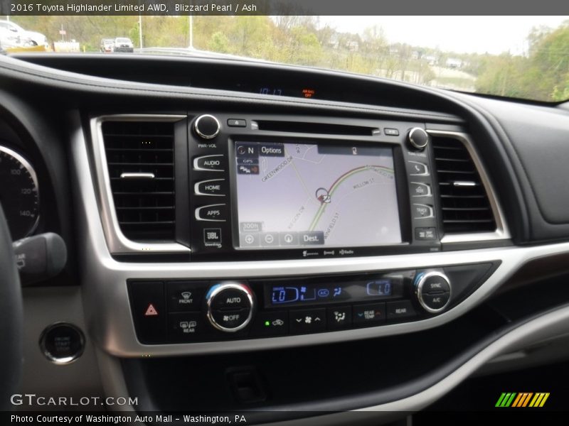 Blizzard Pearl / Ash 2016 Toyota Highlander Limited AWD
