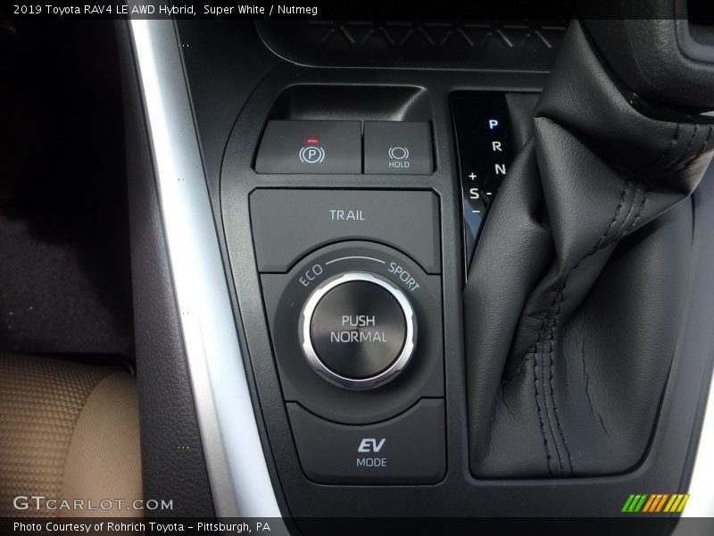 Controls of 2019 RAV4 LE AWD Hybrid