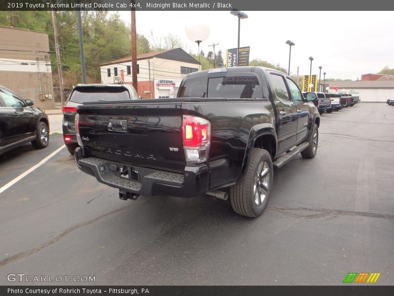Midnight Black Metallic / Black 2019 Toyota Tacoma Limited Double Cab 4x4