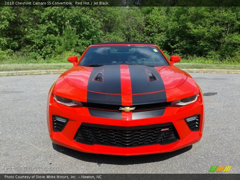 Red Hot / Jet Black 2018 Chevrolet Camaro SS Convertible