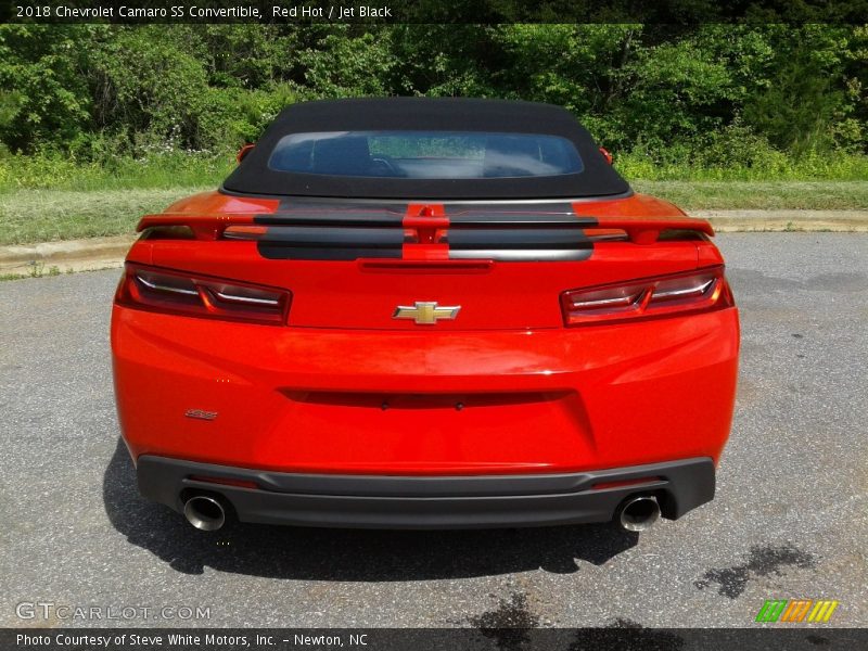 Red Hot / Jet Black 2018 Chevrolet Camaro SS Convertible