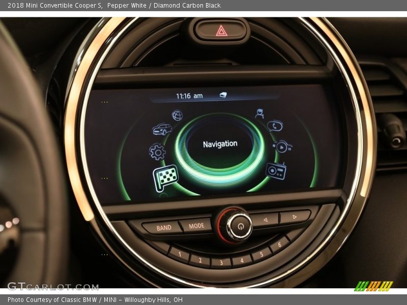 Controls of 2018 Convertible Cooper S