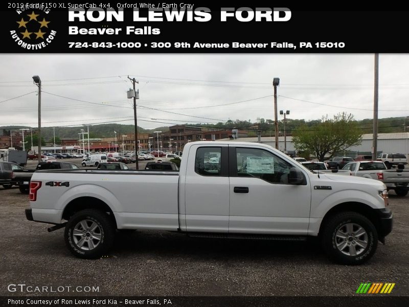 Oxford White / Earth Gray 2019 Ford F150 XL SuperCab 4x4