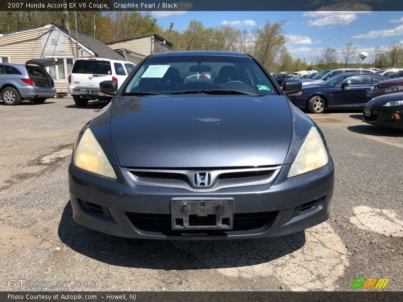 Graphite Pearl / Black 2007 Honda Accord EX V6 Coupe