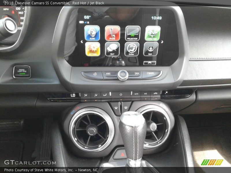 Controls of 2018 Camaro SS Convertible