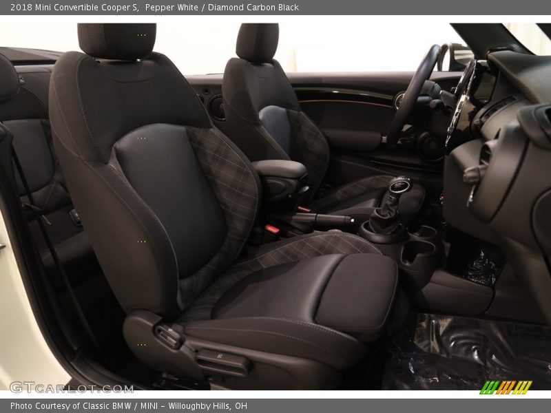 Front Seat of 2018 Convertible Cooper S
