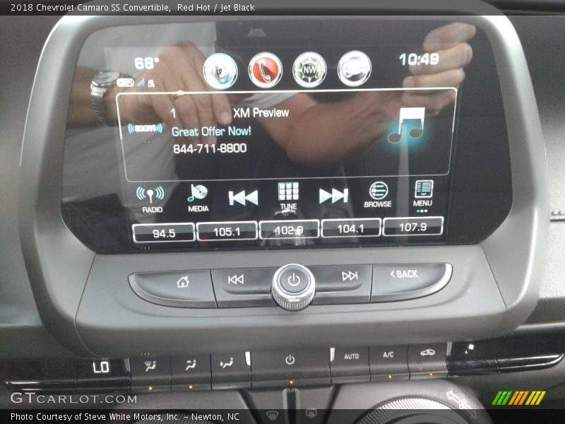 Controls of 2018 Camaro SS Convertible