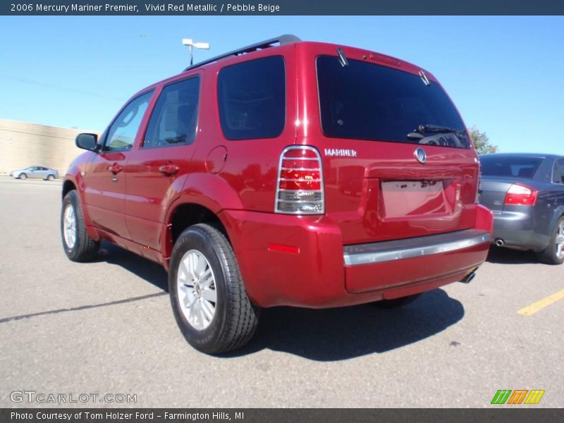 Vivid Red Metallic / Pebble Beige 2006 Mercury Mariner Premier