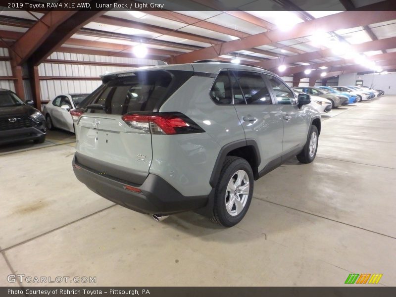 Lunar Rock / Light Gray 2019 Toyota RAV4 XLE AWD