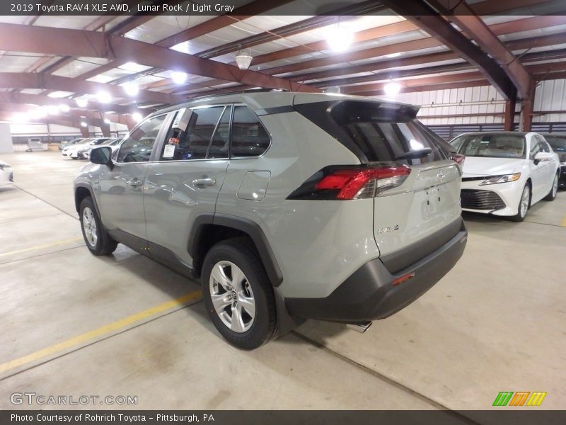 Lunar Rock / Light Gray 2019 Toyota RAV4 XLE AWD