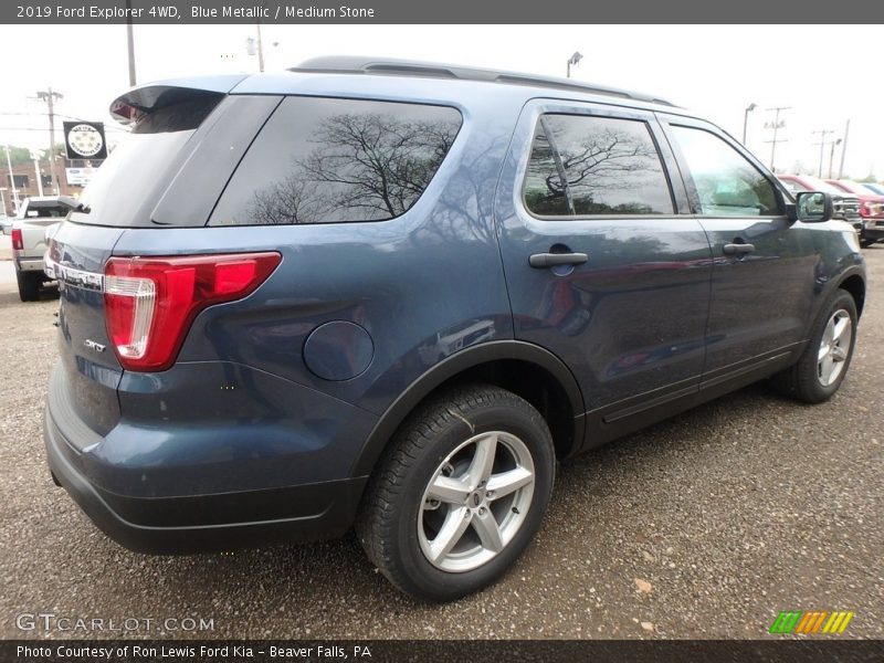 Blue Metallic / Medium Stone 2019 Ford Explorer 4WD