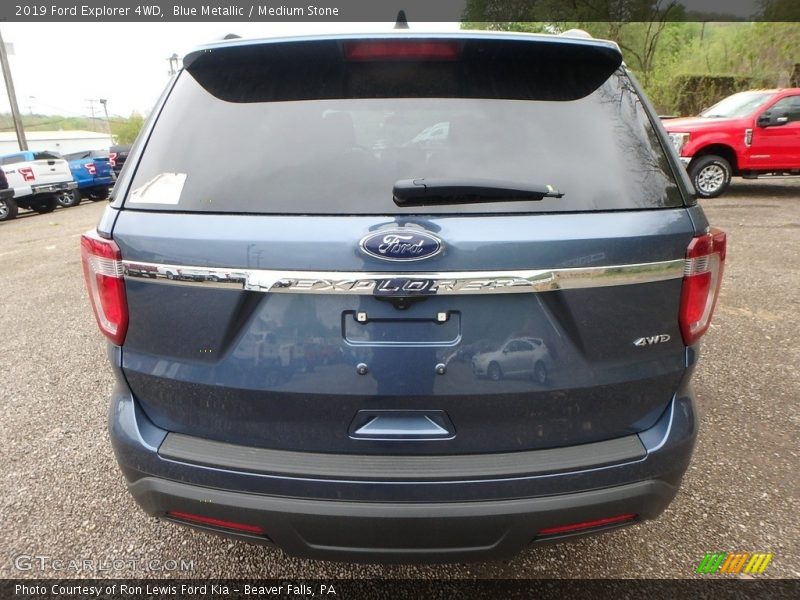 Blue Metallic / Medium Stone 2019 Ford Explorer 4WD