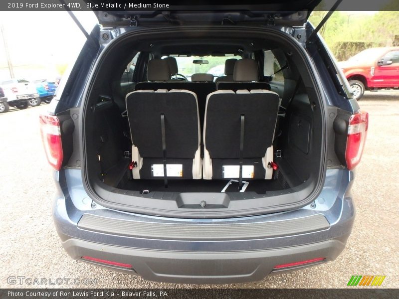 Blue Metallic / Medium Stone 2019 Ford Explorer 4WD