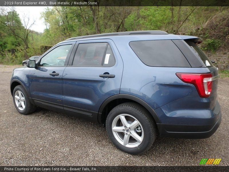 Blue Metallic / Medium Stone 2019 Ford Explorer 4WD