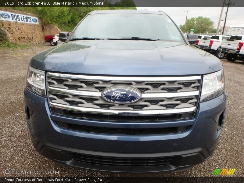 Blue Metallic / Medium Stone 2019 Ford Explorer 4WD