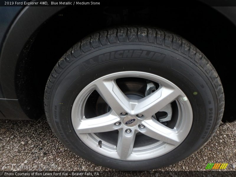 Blue Metallic / Medium Stone 2019 Ford Explorer 4WD