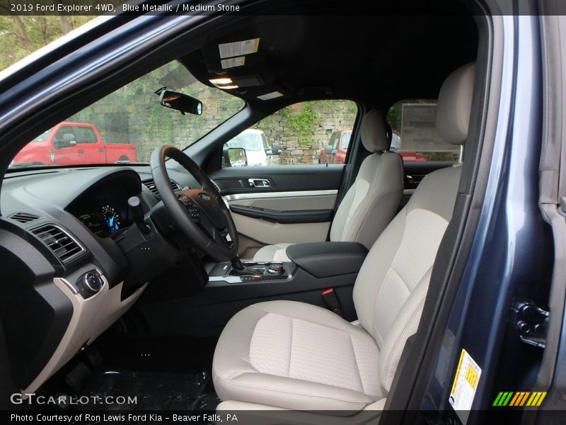 Blue Metallic / Medium Stone 2019 Ford Explorer 4WD