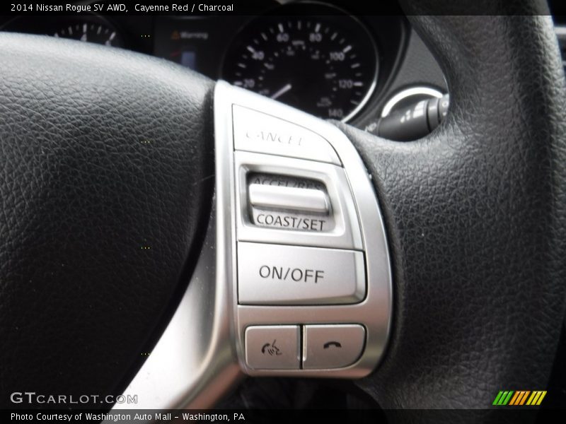 Cayenne Red / Charcoal 2014 Nissan Rogue SV AWD