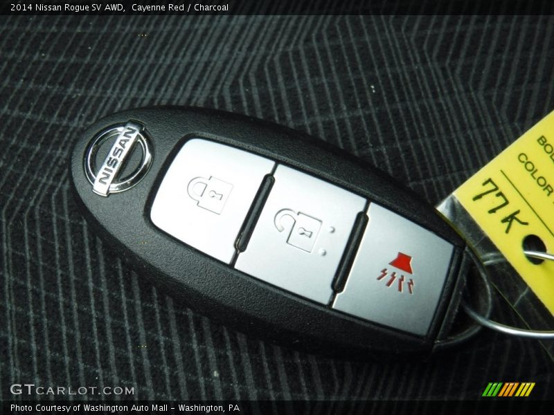 Cayenne Red / Charcoal 2014 Nissan Rogue SV AWD