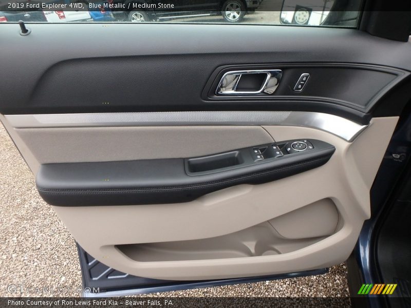 Blue Metallic / Medium Stone 2019 Ford Explorer 4WD