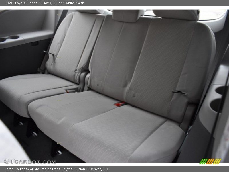 Rear Seat of 2020 Sienna LE AWD