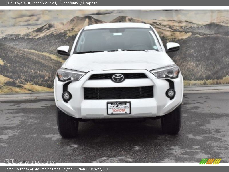 Super White / Graphite 2019 Toyota 4Runner SR5 4x4