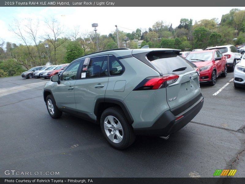 Lunar Rock / Light Gray 2019 Toyota RAV4 XLE AWD Hybrid