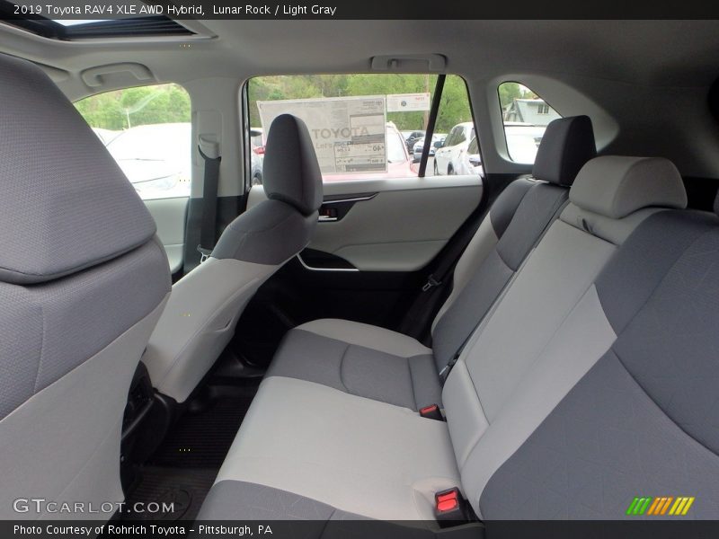 Rear Seat of 2019 RAV4 XLE AWD Hybrid