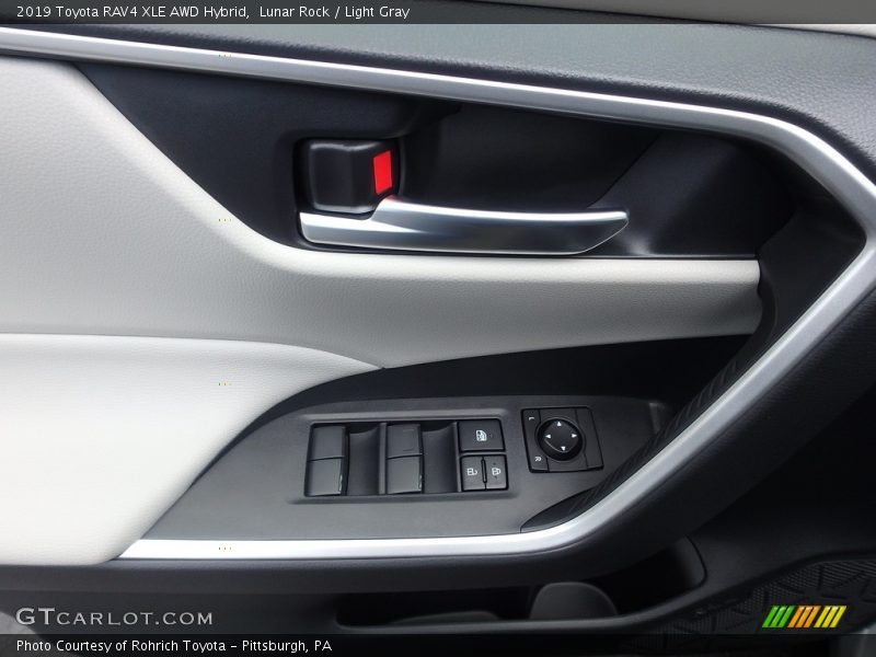 Door Panel of 2019 RAV4 XLE AWD Hybrid