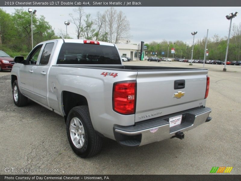 Silver Ice Metallic / Jet Black 2019 Chevrolet Silverado LD LT Double Cab 4x4